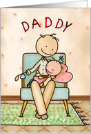 Daddy from Daughter Happy Father’s Day Nostalgia Stick Figures card