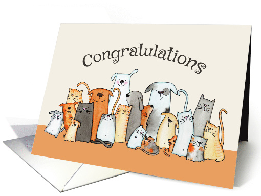 Congratulations on your New Pet card (1671086)