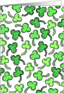 Shamrocks card