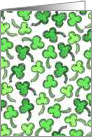 Shamrocks card