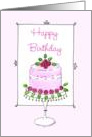 Birthday Pink Roses card