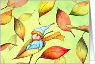 Autumn Leaves card