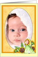 Autumn Baby Photo Insert Card