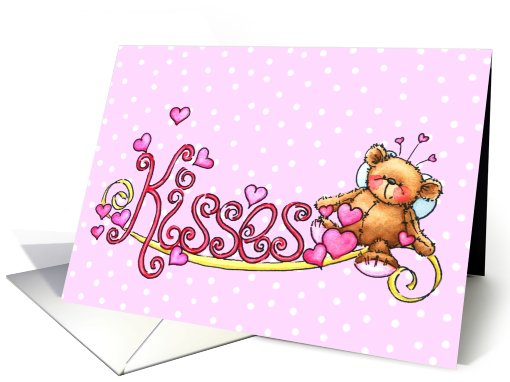 Kisses Bear card (558957)