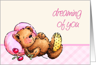 Dreaming Of You Bear card