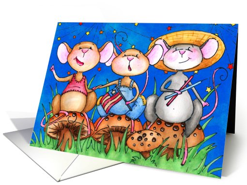 Independence Day Mice card (567623)