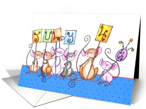 Juy 4th Mice card (567626)