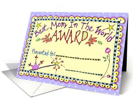 Best Mom Award card (572620)