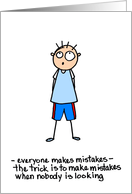 Everybody Makes Mistakes card