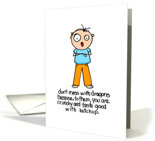 Beware of Dragons card (589015)