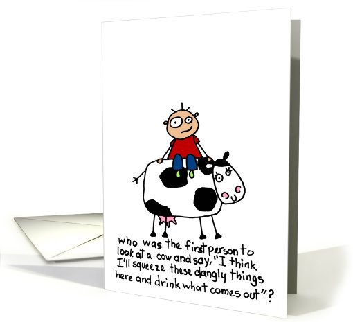 Cow Milk Curiosity card (589355)