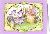 Spring Garden Mouse card