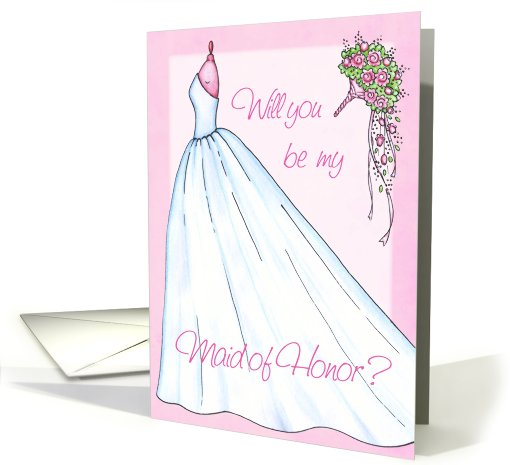 Will You Be My Maid Of Honor? card (595966)