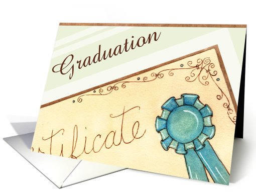 Graduation Certificate card (609973)