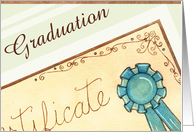 Graduation Certificate card