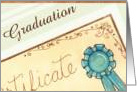Graduation Certificate card