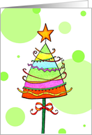 Wacky Christmas Tree card
