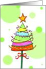 Wacky Christmas Tree card