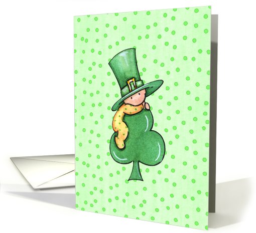 St. Patrick's Day, Baby on Shamrock card (654227)
