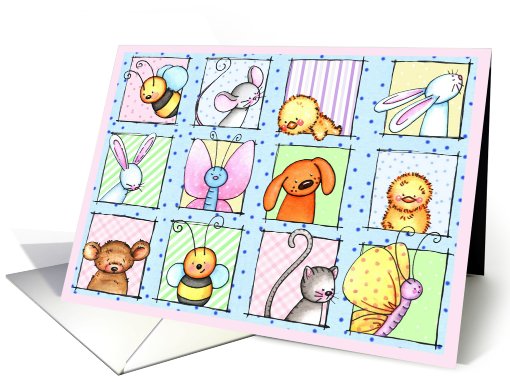 Easter Critters card (654287)