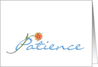 Patience Thank You card