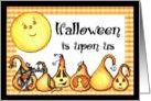 Sweet Halloween Gourds card