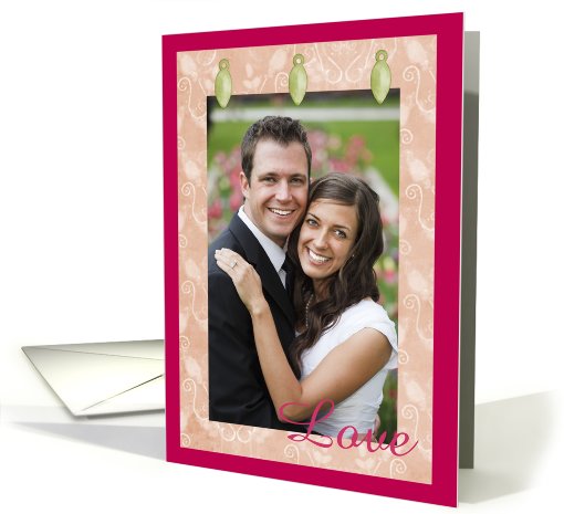 Just Married Announcement Scrapbook Photo Insert card (702708)