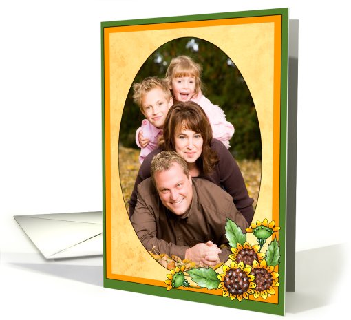Thanksgiving Sunflowers Photo card (703911)