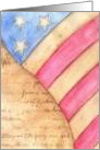 Veterans Day Thank You American Flag card