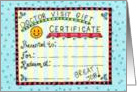 Doctor Visit Gift Certificate card
