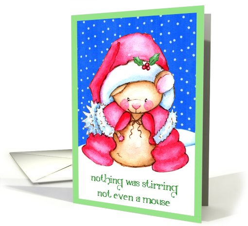 Santa Claus Mouse Christmas card (718914)