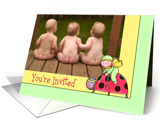 It's A Party Ladybug Invite card (725990)