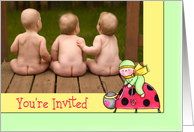 It’s A Party Ladybug Invite card