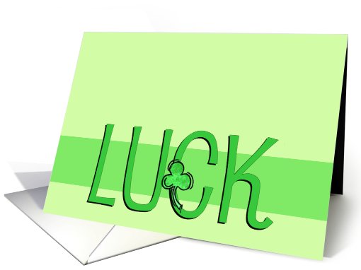 St. Patrick's Day Luck card (780527)