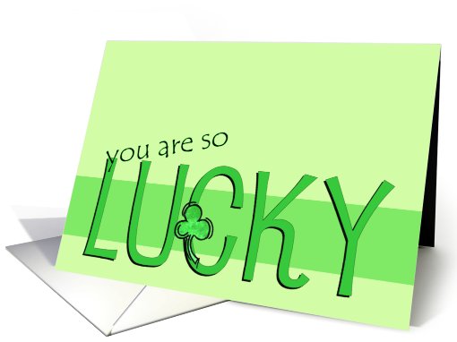 Congratulations - Lucky card (781609)