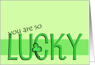 Congratulations - Lucky card
