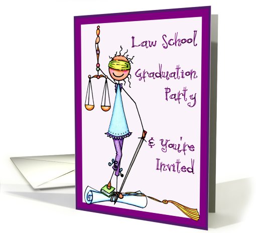 Law School Graduation Party Invitation card (782153)