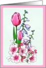 Happy Birthday Floral card