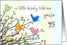 Happy Birthday - A birdy Told Me you’re 95 card