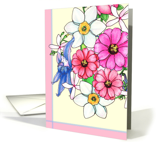 Happy Floral Bouquet card (805500)