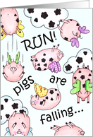 When Pigs Fall card