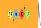Bash Invitation - Retro card