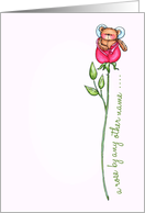 Teddy Bear Rose Valentine’s Day Card