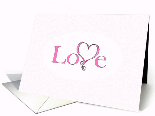 Love Ribbons Valentine's Day card (897223)