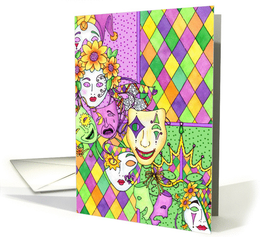 Mardi Gras Masquerade card (897699)