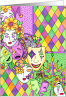 Mardi Gras Masquerade card