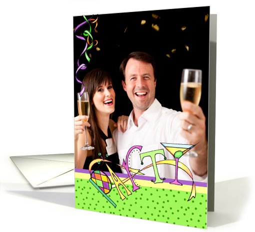 Mardi Gras Party Photo card (897703)