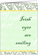 Irish Eyes Are Smiling St. Patrick’s Day Card