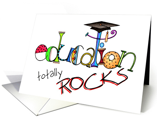 Education Rocks Teacher Appreciation card (921898)