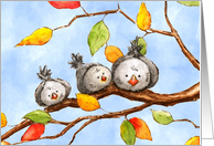Autumn Trio card